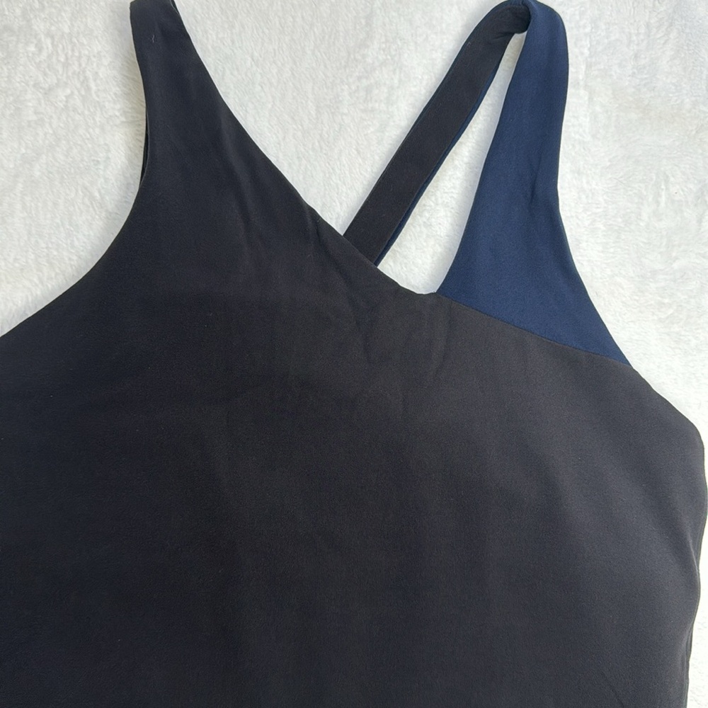 Lululemon one piece thong body suit True Navy and Black, size 8 - Picture 3 of 15